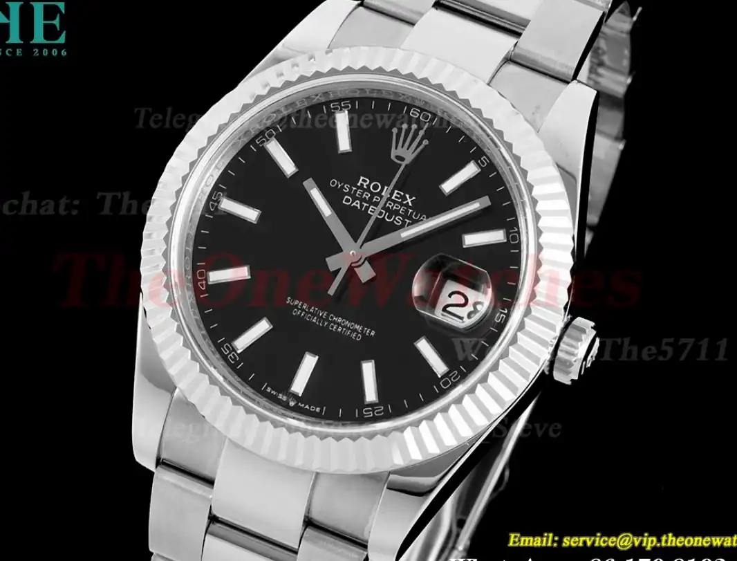 Datejust 126334 41mm Oyster 904L SS SS Black Stk VRF VR3235