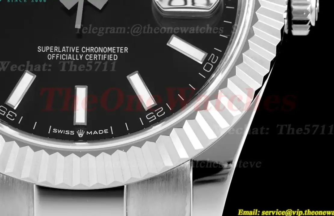 Datejust 126334 41mm Oyster 904L SS SS Black Stk VRF VR3235