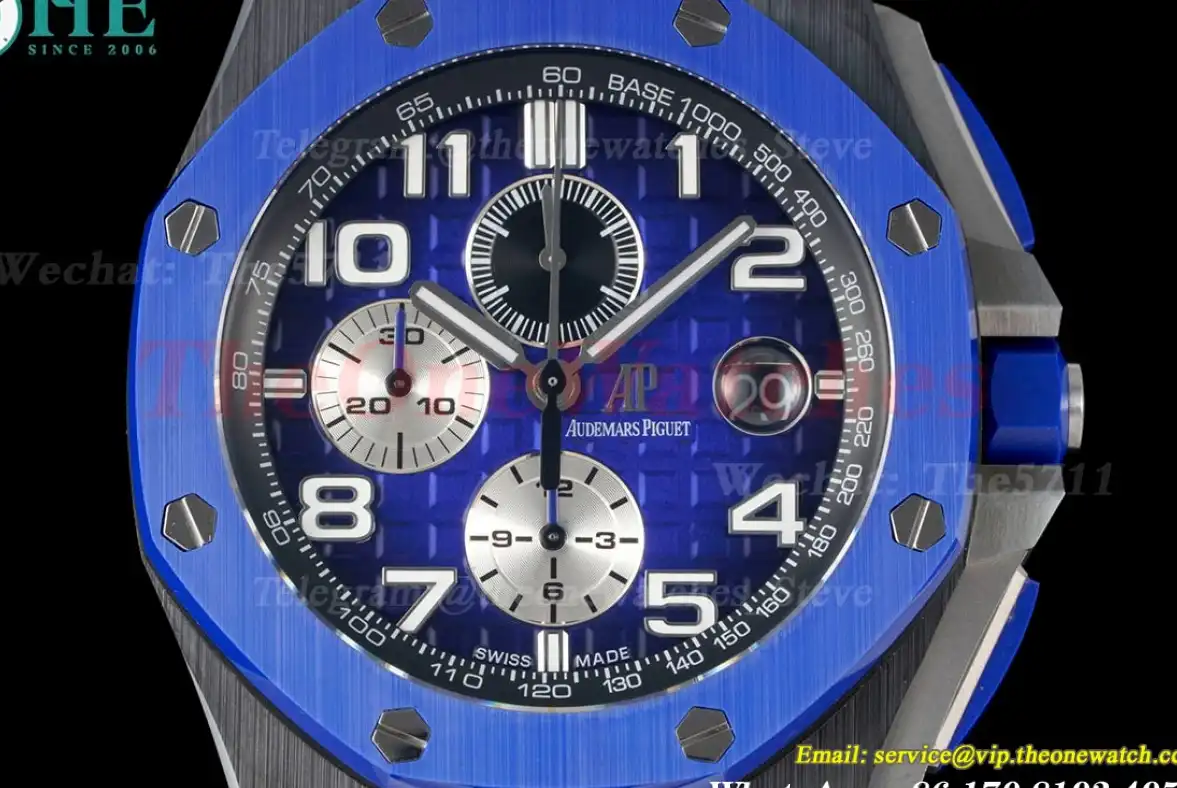 Royal Oak Offshore 2020 44mm Ceramic RU Blue Dial RSF A3126