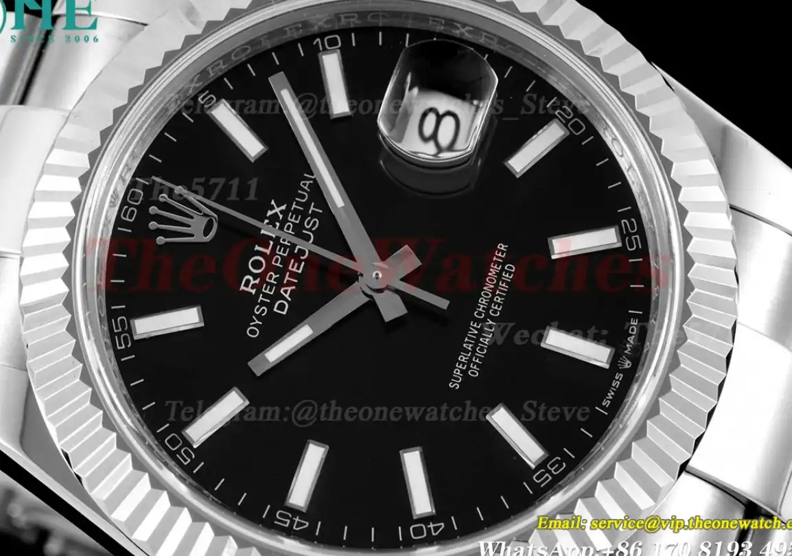 Datejust 126334 41mm Oyster 904L SS SS Black Stk VRF VR3235