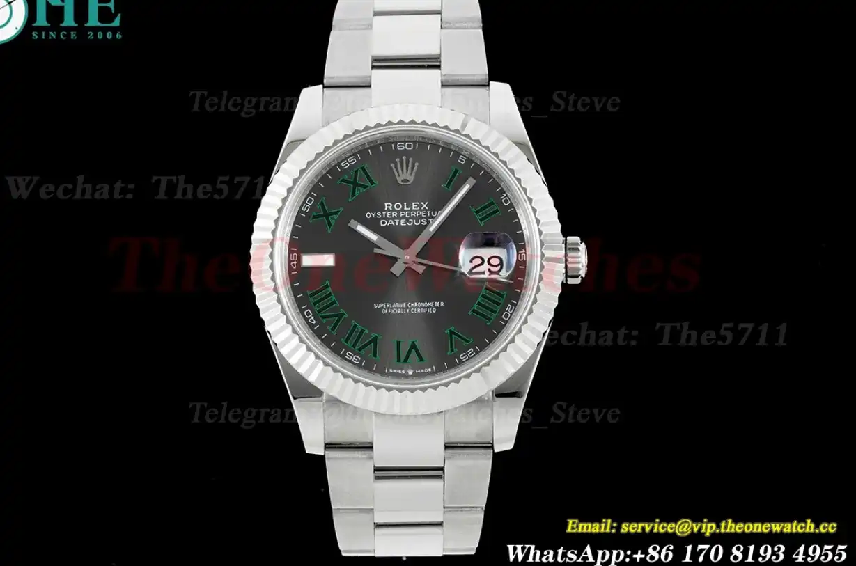 Datejust 126334 41mm Oyster 904L SS SS Grey Rmn VRF VR3235