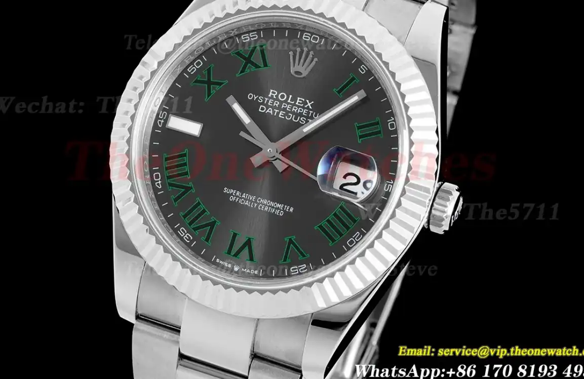 Datejust 126334 41mm Oyster 904L SS SS Grey Rmn VRF VR3235