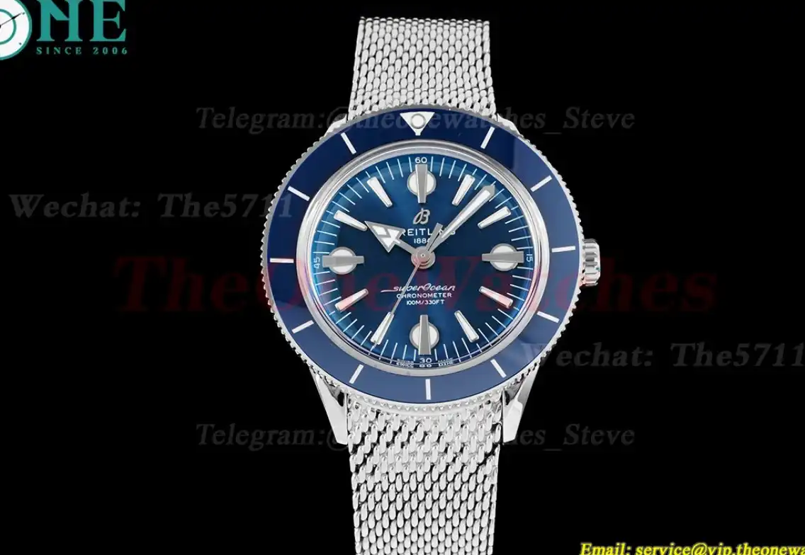 Superocean Heritage '57 42mm SS SS Blue GF A2824