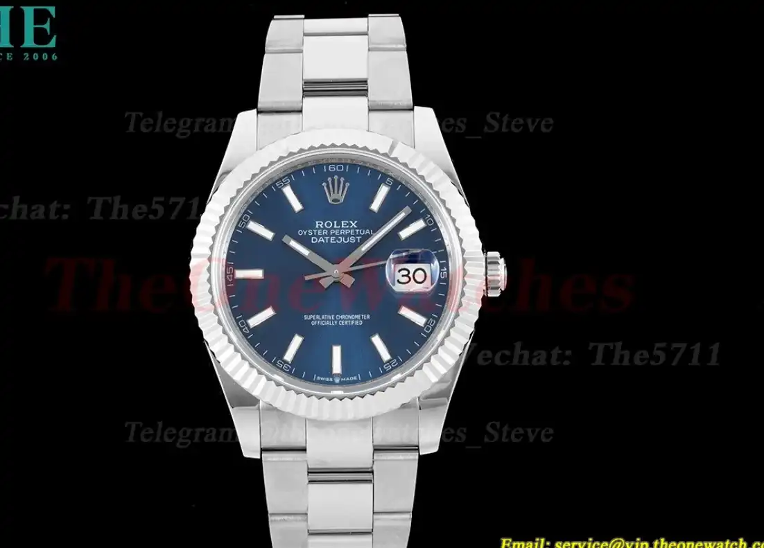 Datejust 126334 41mm Oyster 904L SS SS Blue Stk VRF VR3235