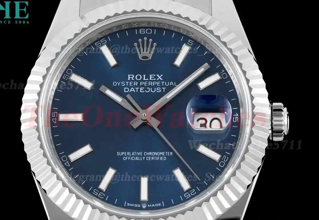 Datejust 126334 41mm Oyster 904L SS SS Blue Stk VRF VR3235