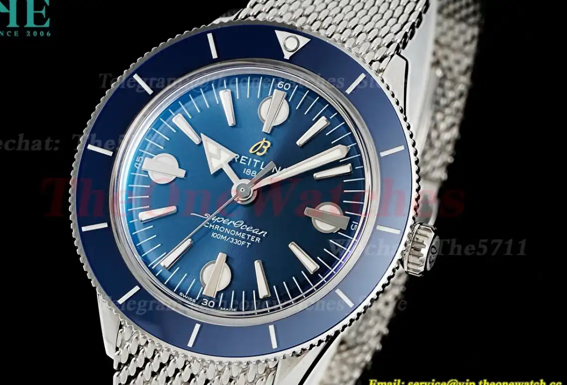 Superocean Heritage '57 42mm SS SS Blue GF A2824