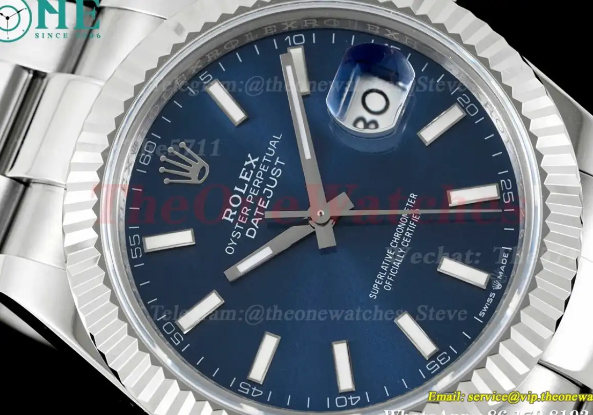 Datejust 126334 41mm Oyster 904L SS SS Blue Stk VRF VR3235