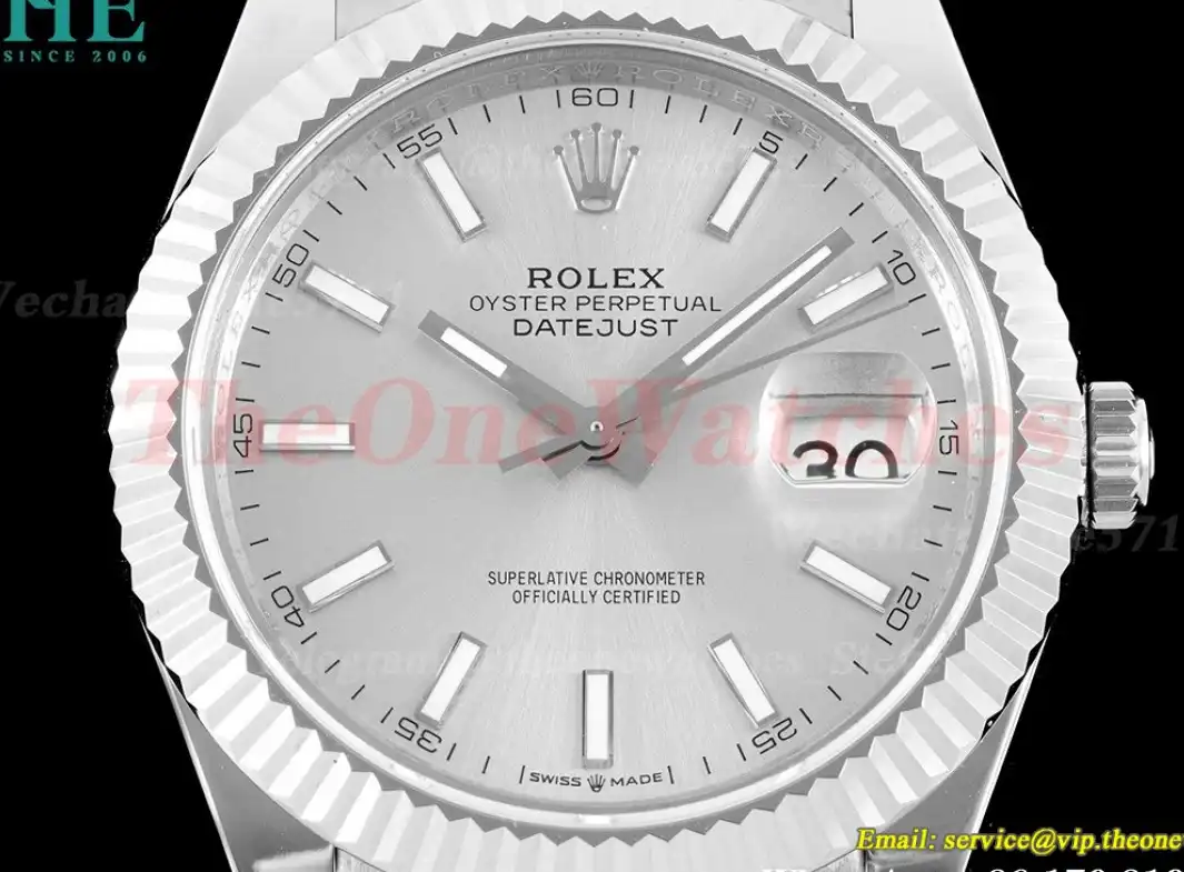 Datejust 126334 41mm Oyster 904L SS SS Silver Stk VRF VR3235