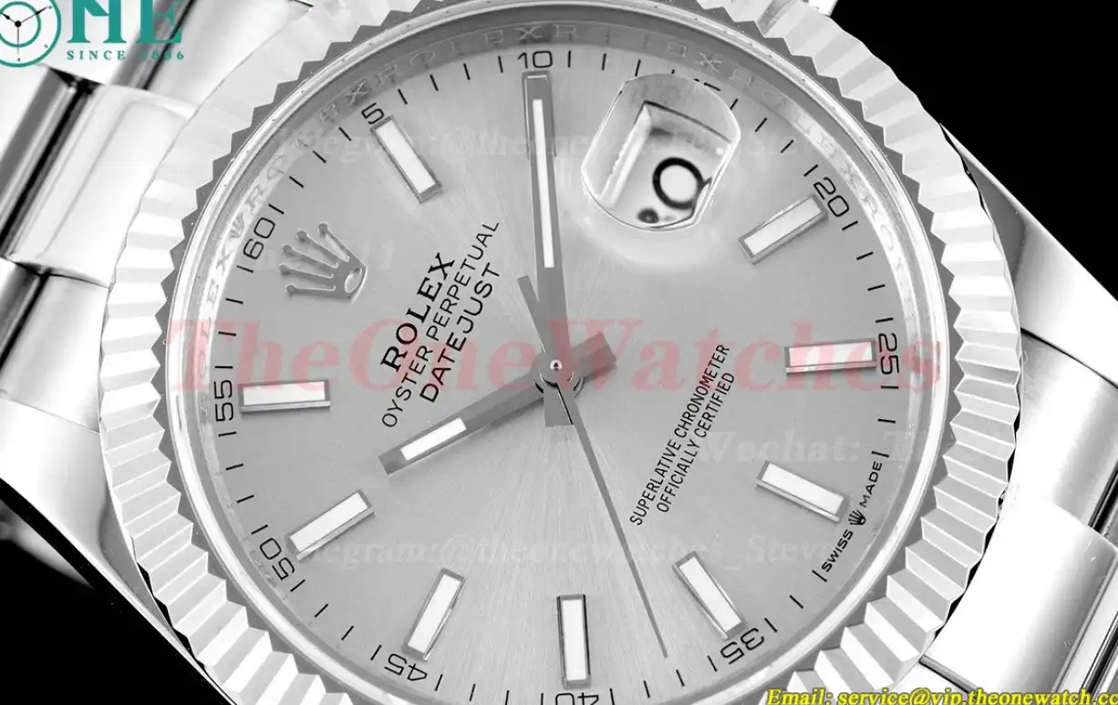 Datejust 126334 41mm Oyster 904L SS SS Silver Stk VRF VR3235