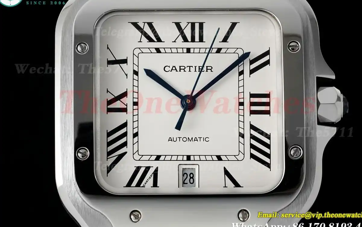 Santos De Cartier 40mm XL Black SS LE White AF MY9015