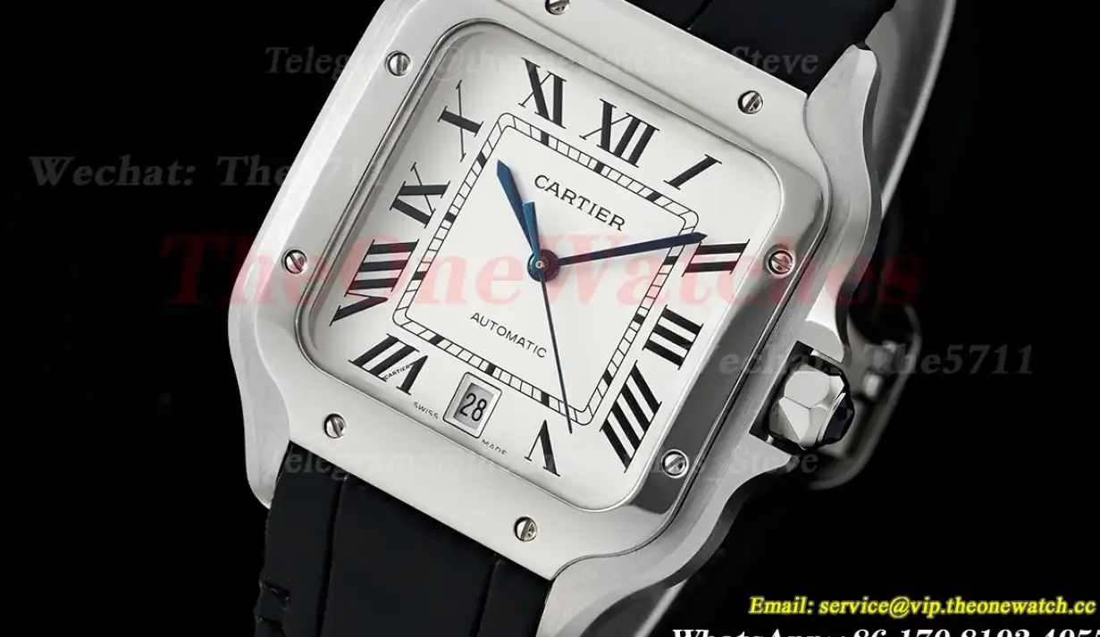 Santos De Cartier 40mm XL Black SS LE White AF MY9015