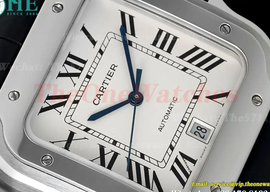 Santos De Cartier 40mm XL Black SS LE White AF MY9015