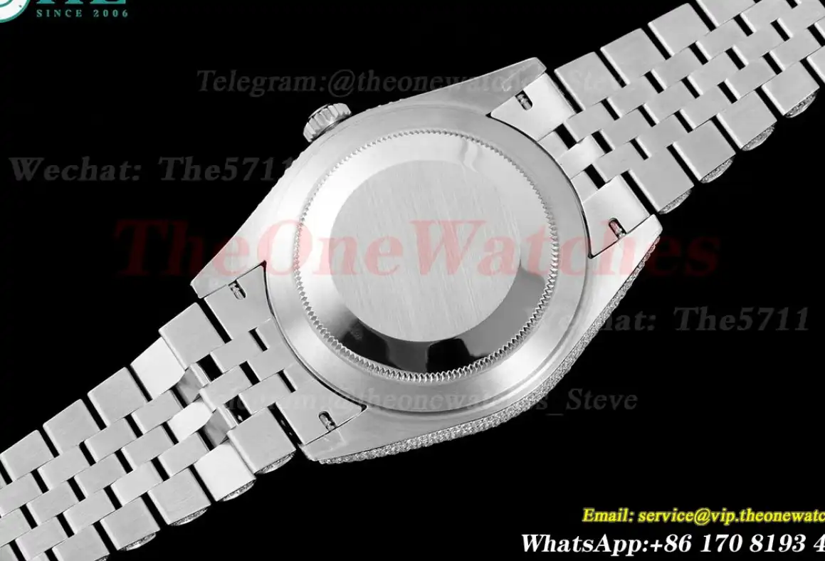 Datejust 41mm Full Diamonds 904L SS SS White Stk GMF A2824