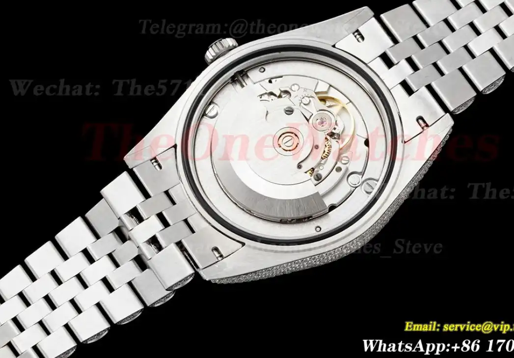 Datejust 41mm Full Diamonds 904L SS SS Silver Stk GMF A2824