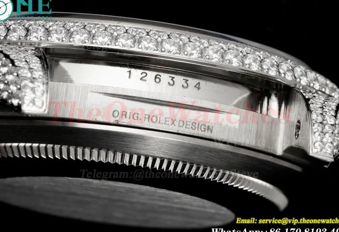 Datejust 41mm Full Diamonds 904L SS SS Dia Stk GMF A2824