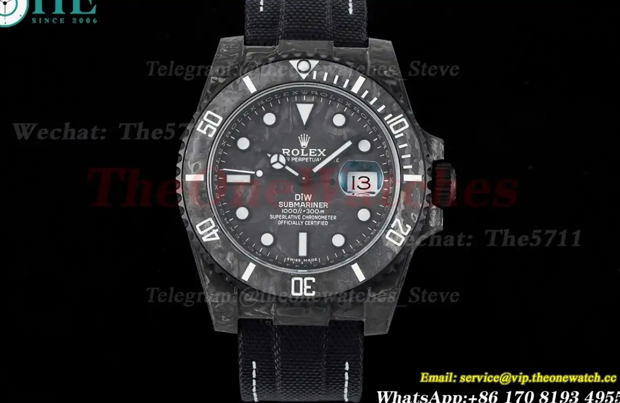 Submariner DIW 40MM Carbon NY Black White VSF VS3135