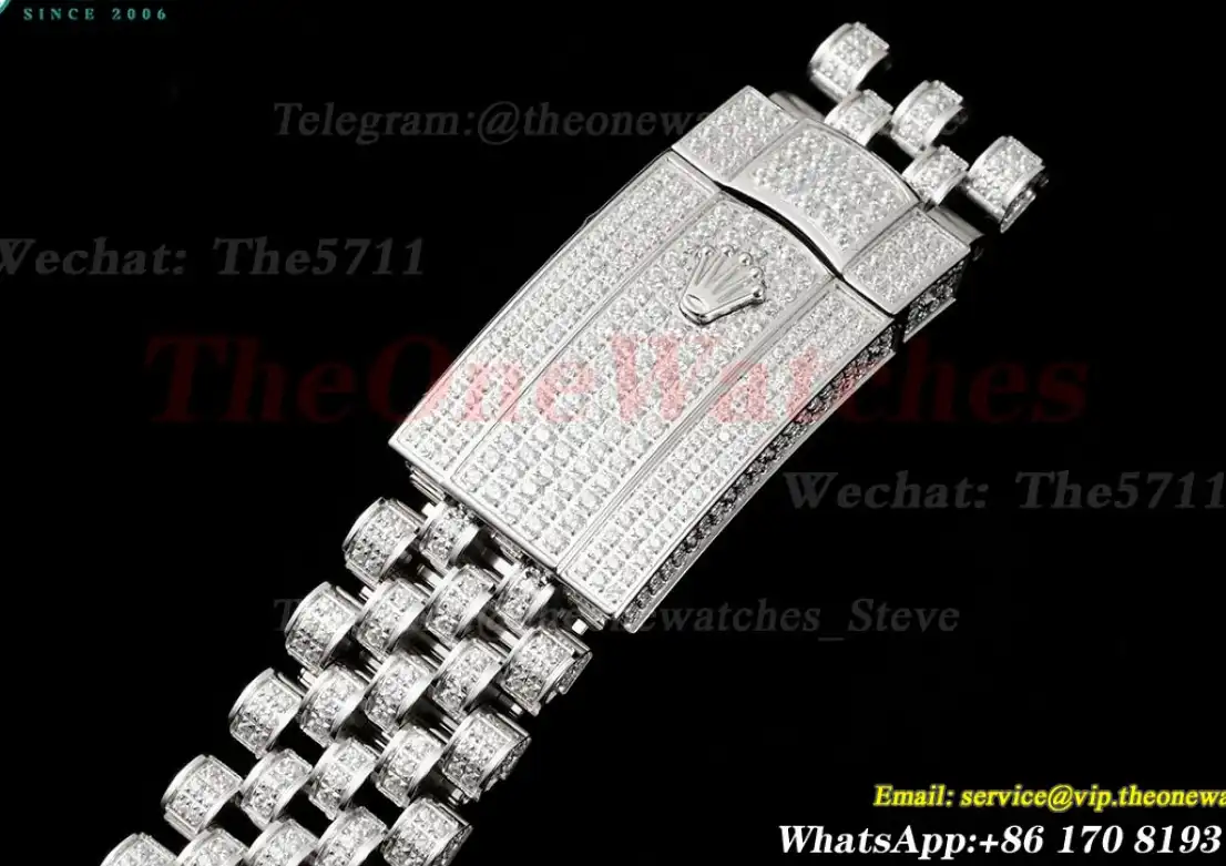 Datejust 41mm Full Diamonds 904L SS SS Dia Stk GMF A2824