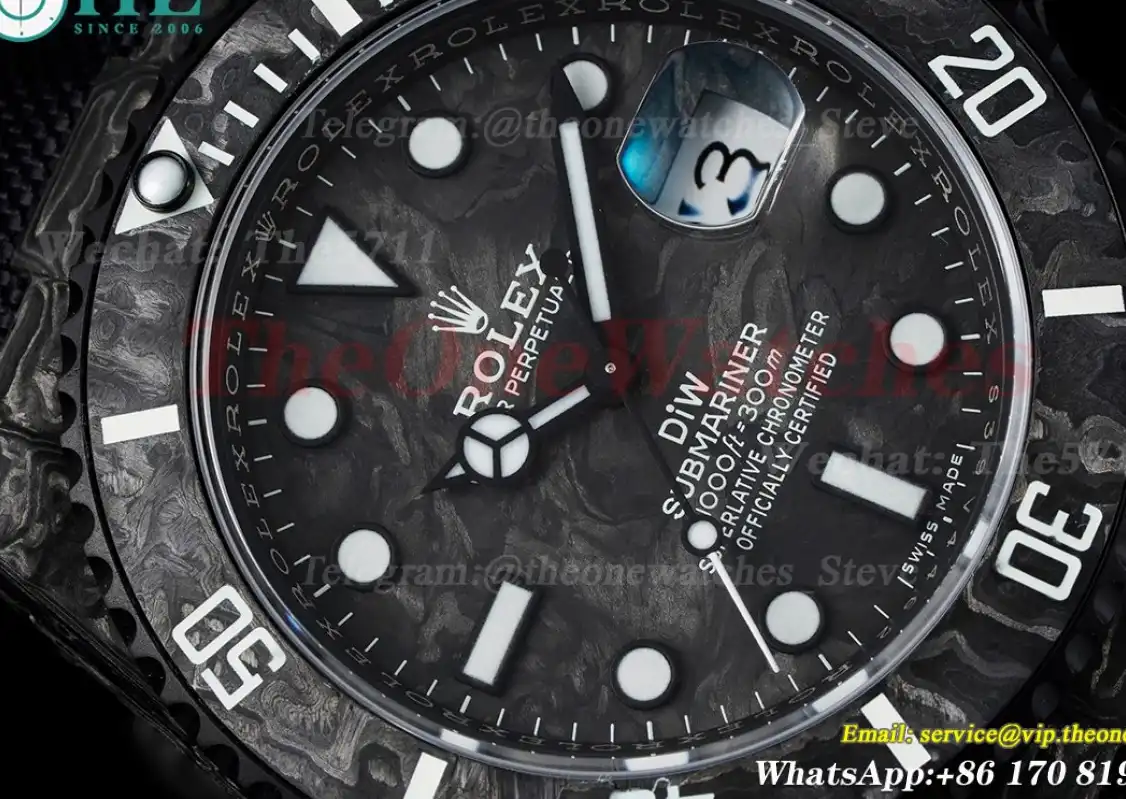 Submariner DIW 40MM Carbon NY Black White VSF VS3135