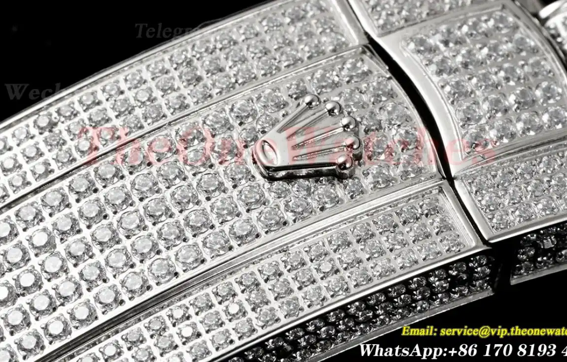 Datejust 41mm Full Diamonds 904L SS SS Dia Arabic GMF A2824