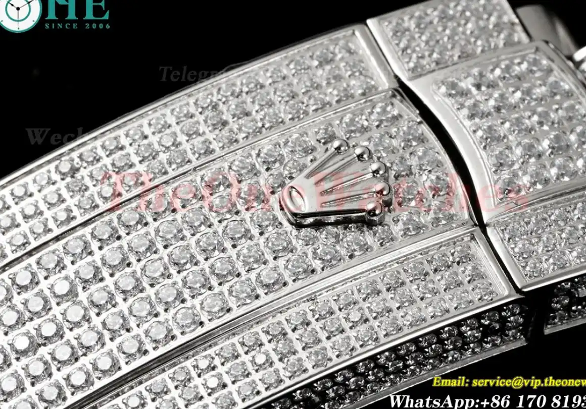 Datejust 41mm Full Diamonds 904L SS SS Green Stk GMF A2824