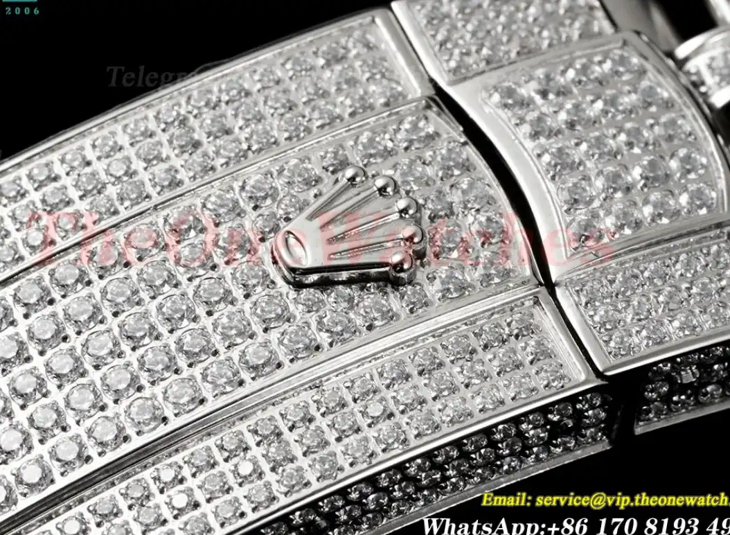 Datejust 41mm Full Diamonds 904L SS SS Silver Stk GMF A2824