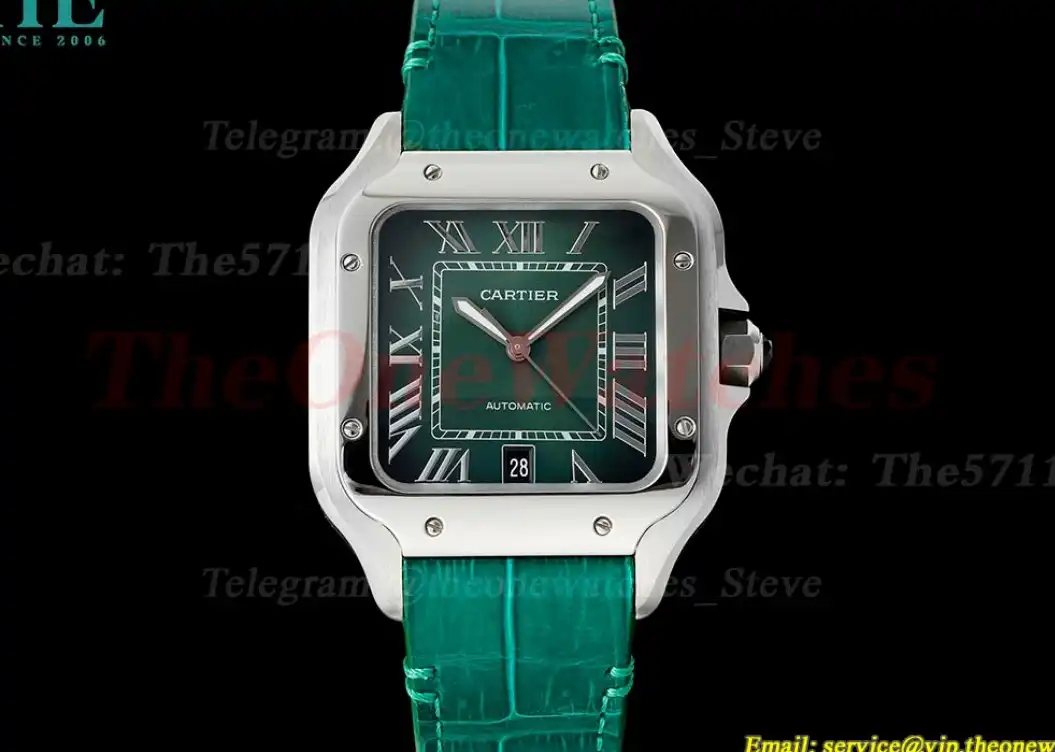 Santos De Cartier 40mm XL SS LE Green Dial AF MY9015