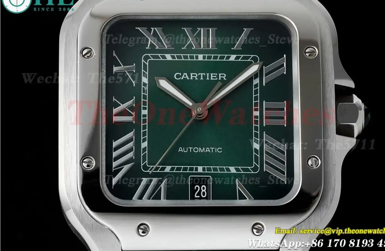 Santos De Cartier 40mm XL SS LE Green Dial AF MY9015