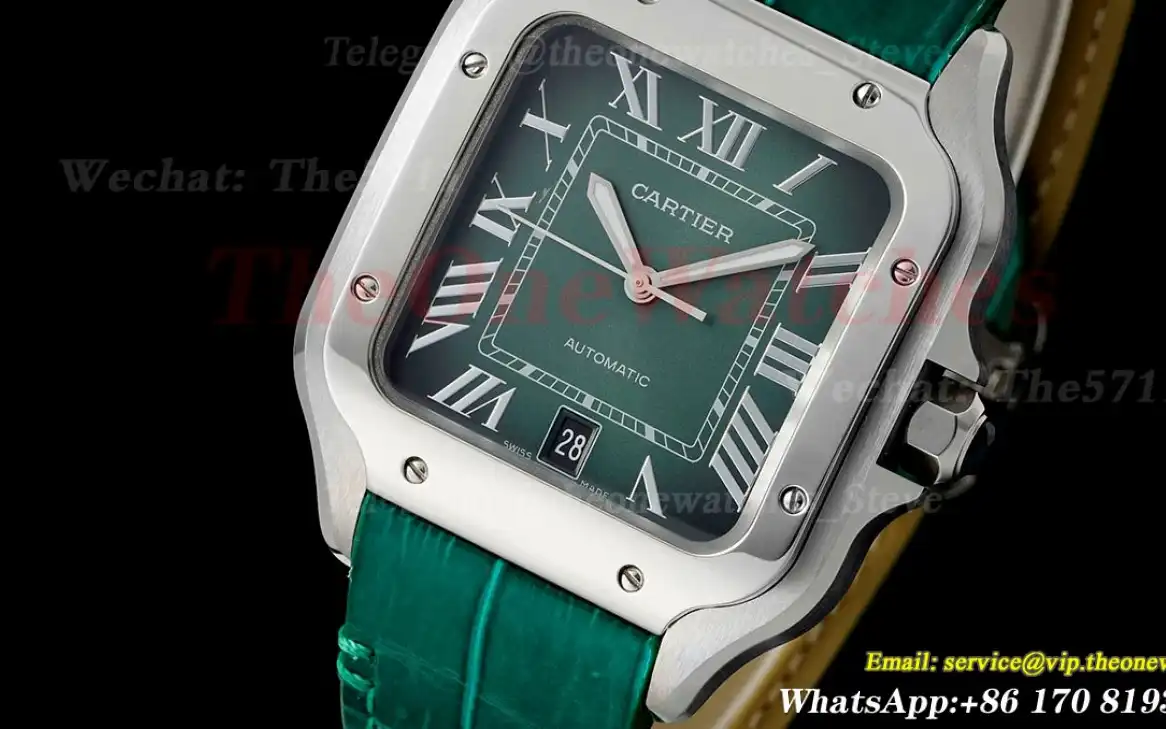 Santos De Cartier 40mm XL SS LE Green Dial AF MY9015