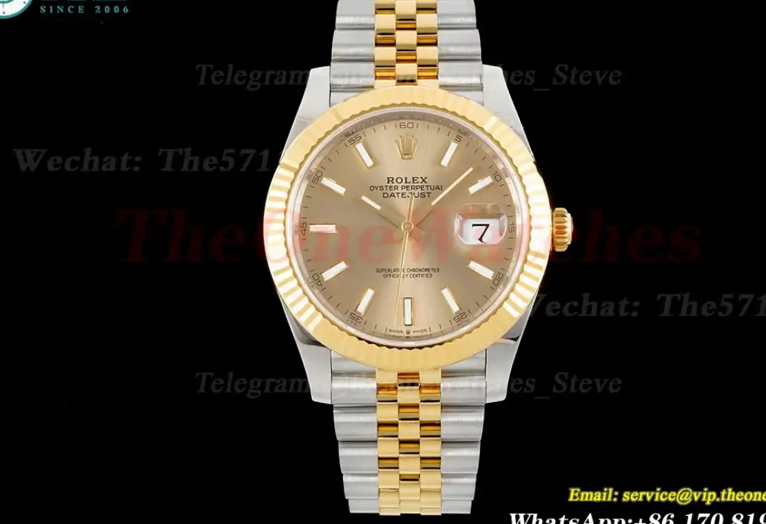 Datejust 126333 41mm Jubilee 904L SS YG Gold Stk VSF VS3235