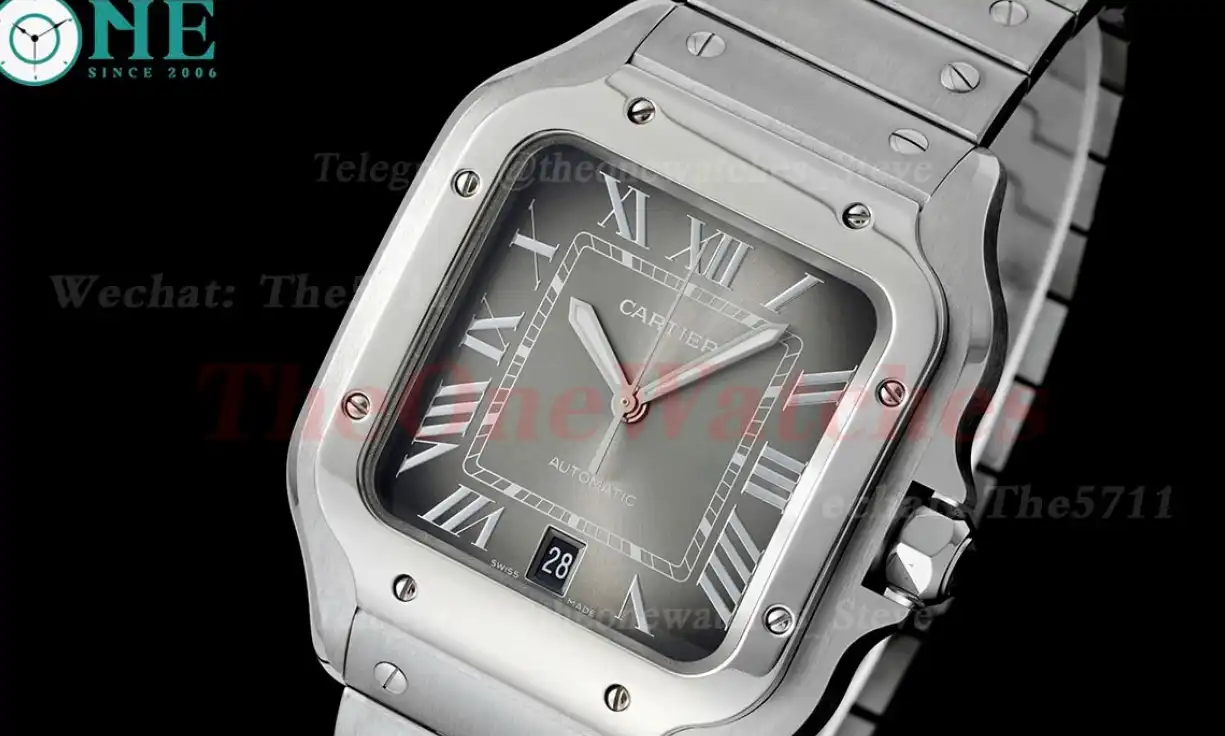 Santos De Cartier 40mm XL SS SS Grey Dial AF MY9015