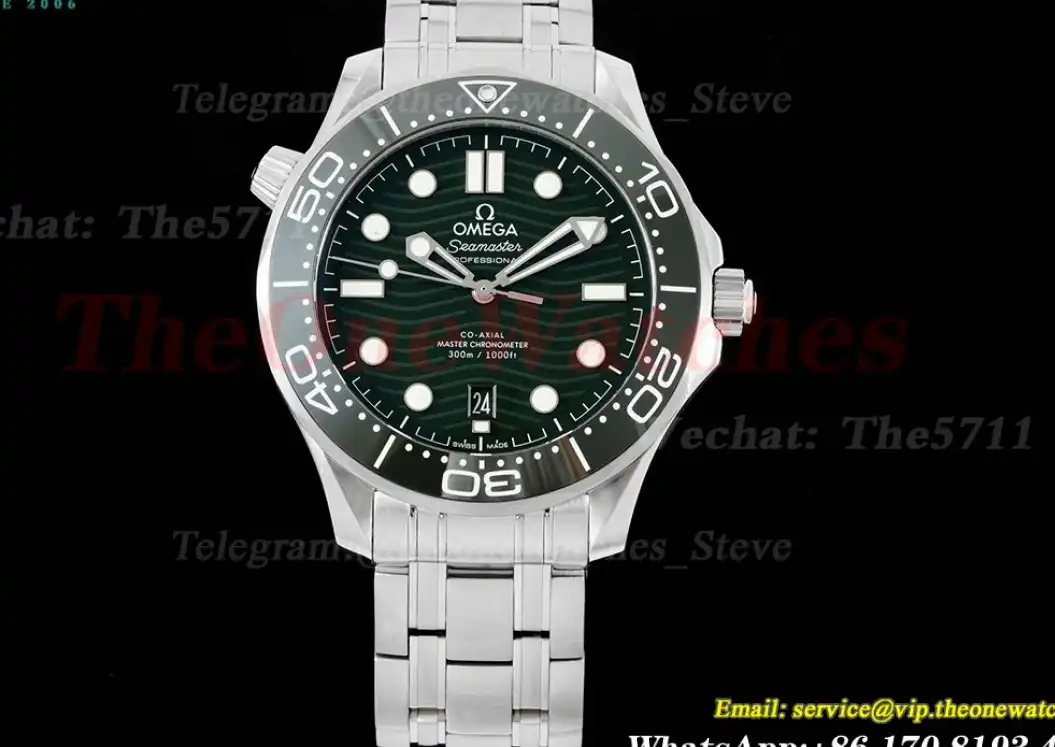 Seamaster 300m SS SS Green Dot SBF A8800