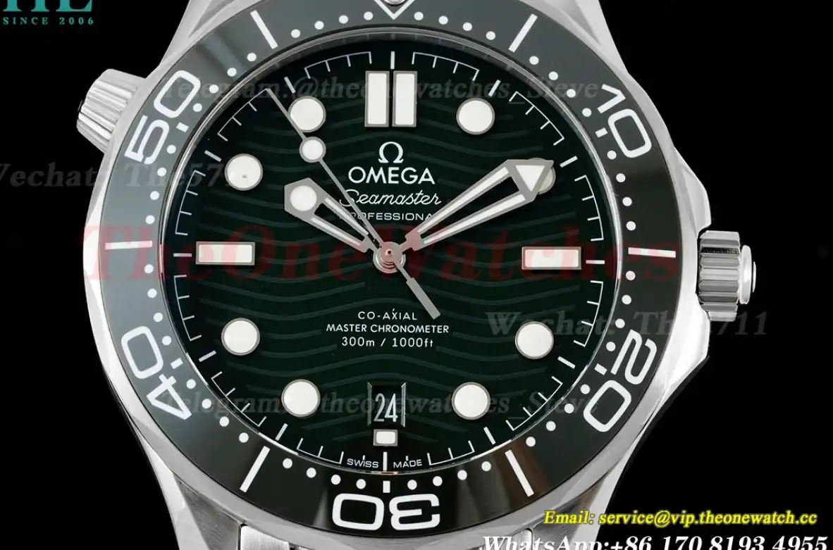 Seamaster 300m SS SS Green Dot SBF A8800