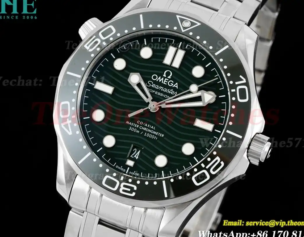 Seamaster 300m SS SS Green Dot SBF A8800