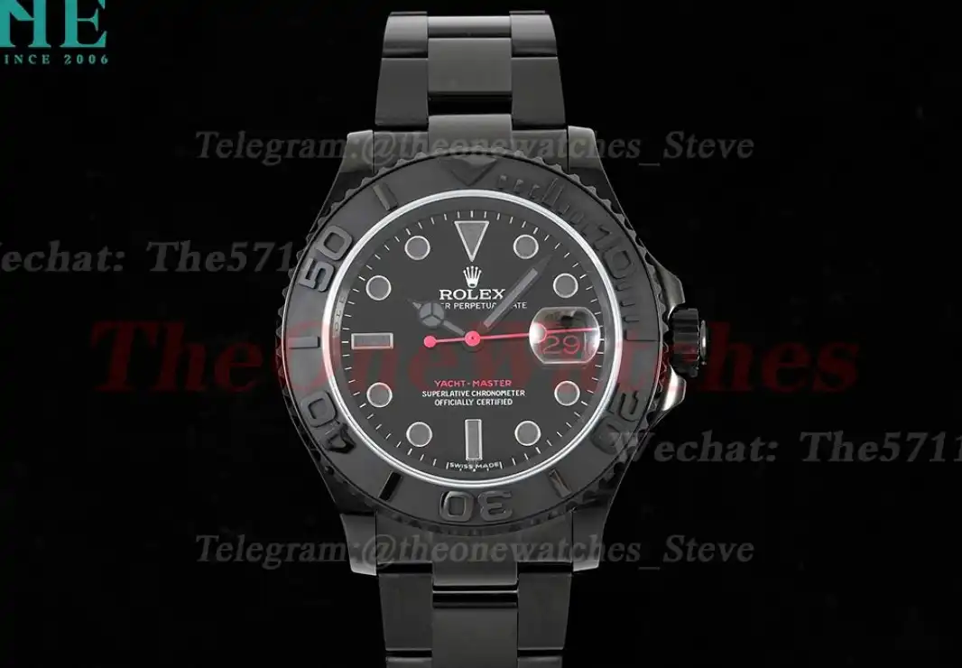 Yacht-Master 116622 40mm All Black PVD PVD Black Dot VRF VR3135