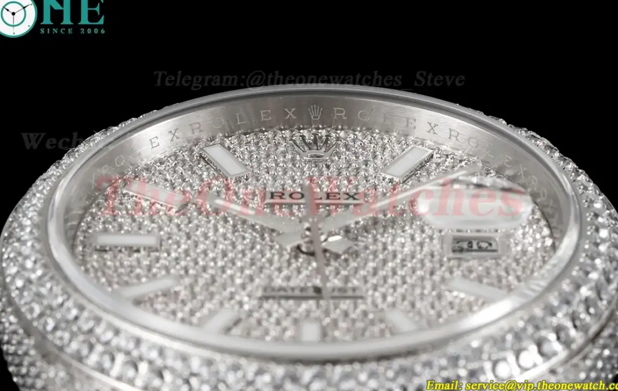 Datejust 41mm Full Diamonds 904L SS SS Dia Stk GMF A2824