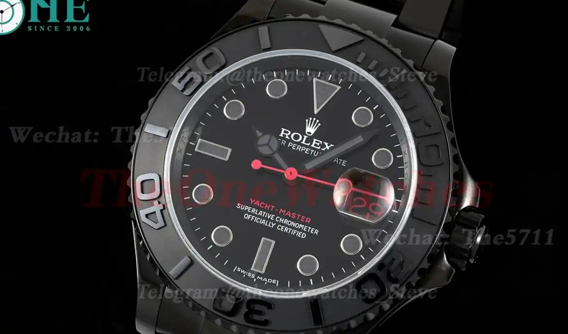 Yacht-Master 116622 40mm All Black PVD PVD Black Dot VRF VR3135