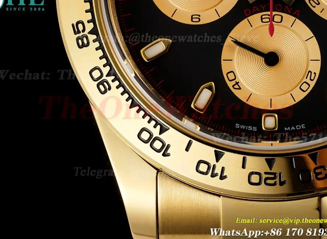 Daytona 116508 YG YG Black Dial 904L BTF SA4130