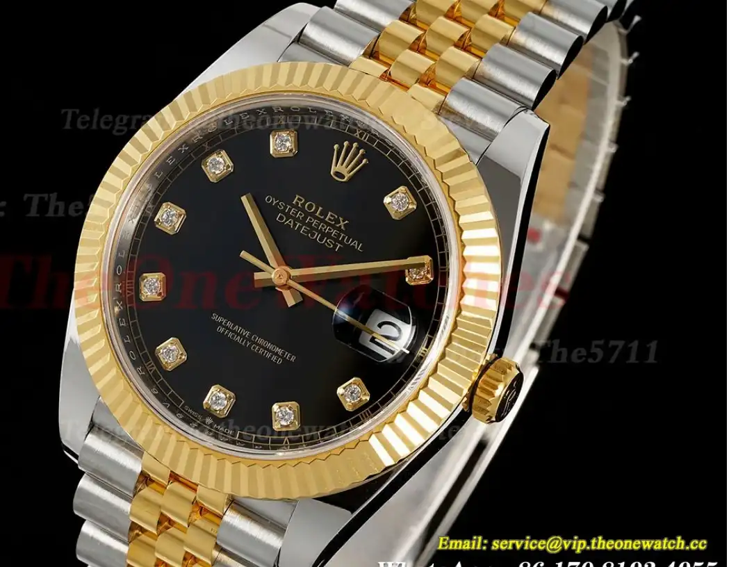 Datejust 41mm 126333 Jub YG SS Black Dia ARF SH3235