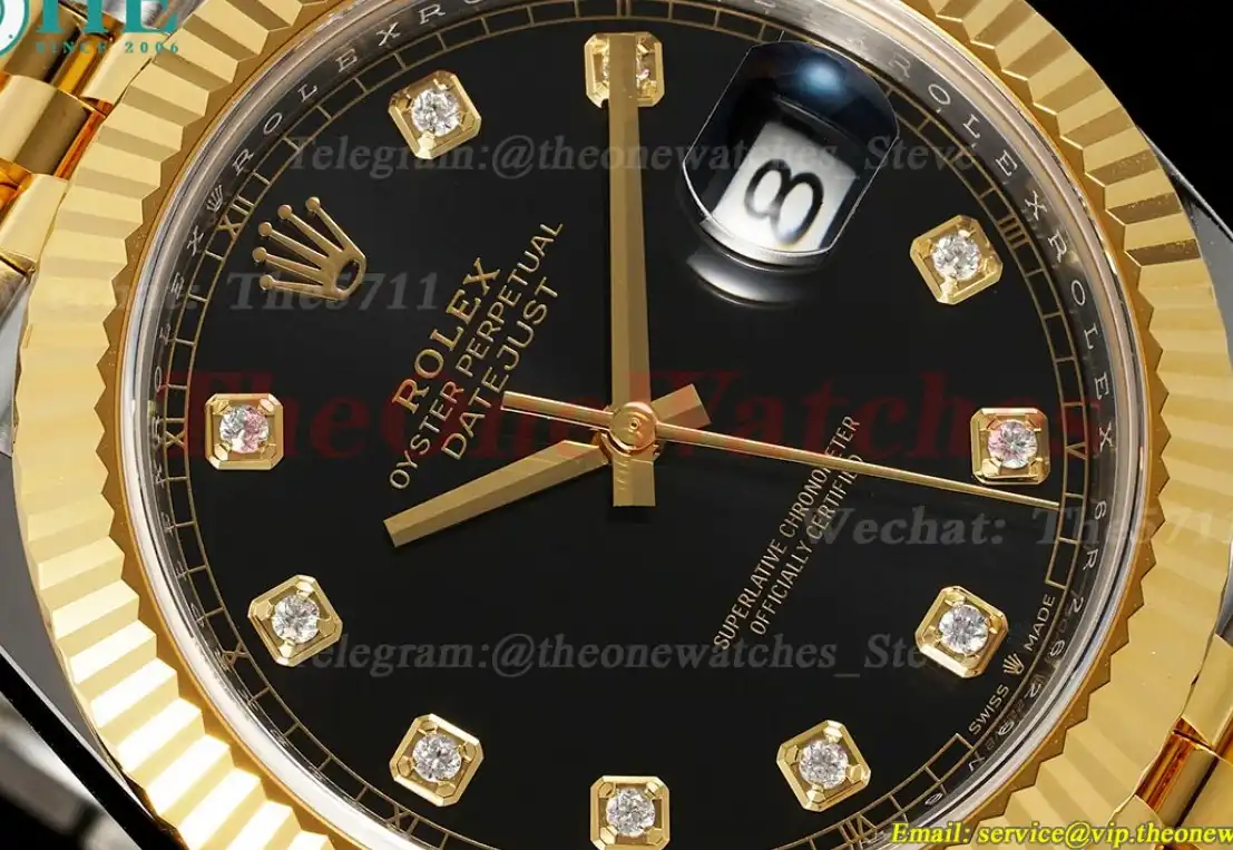 Datejust 41mm 126333 Jub YG SS Black Dia ARF SH3235