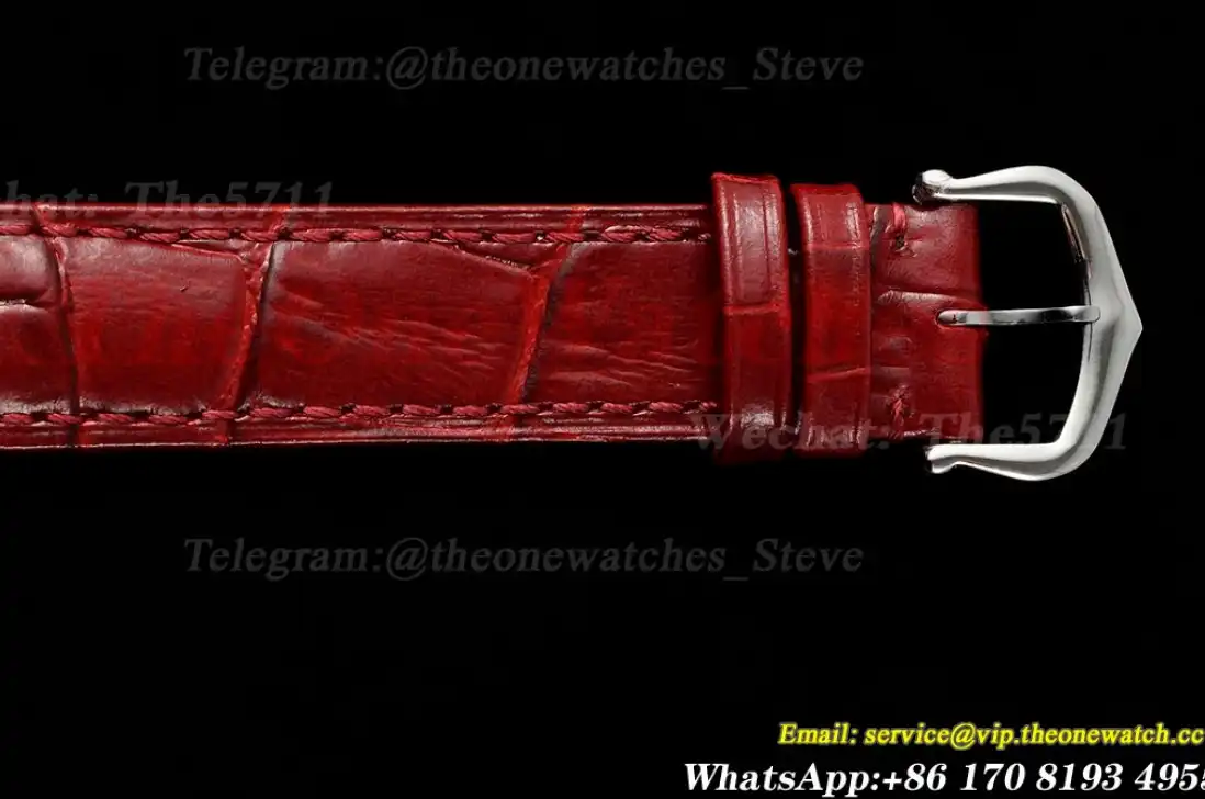 Santos Dumont Wine Red SS LE Silver Dial AF Quartz