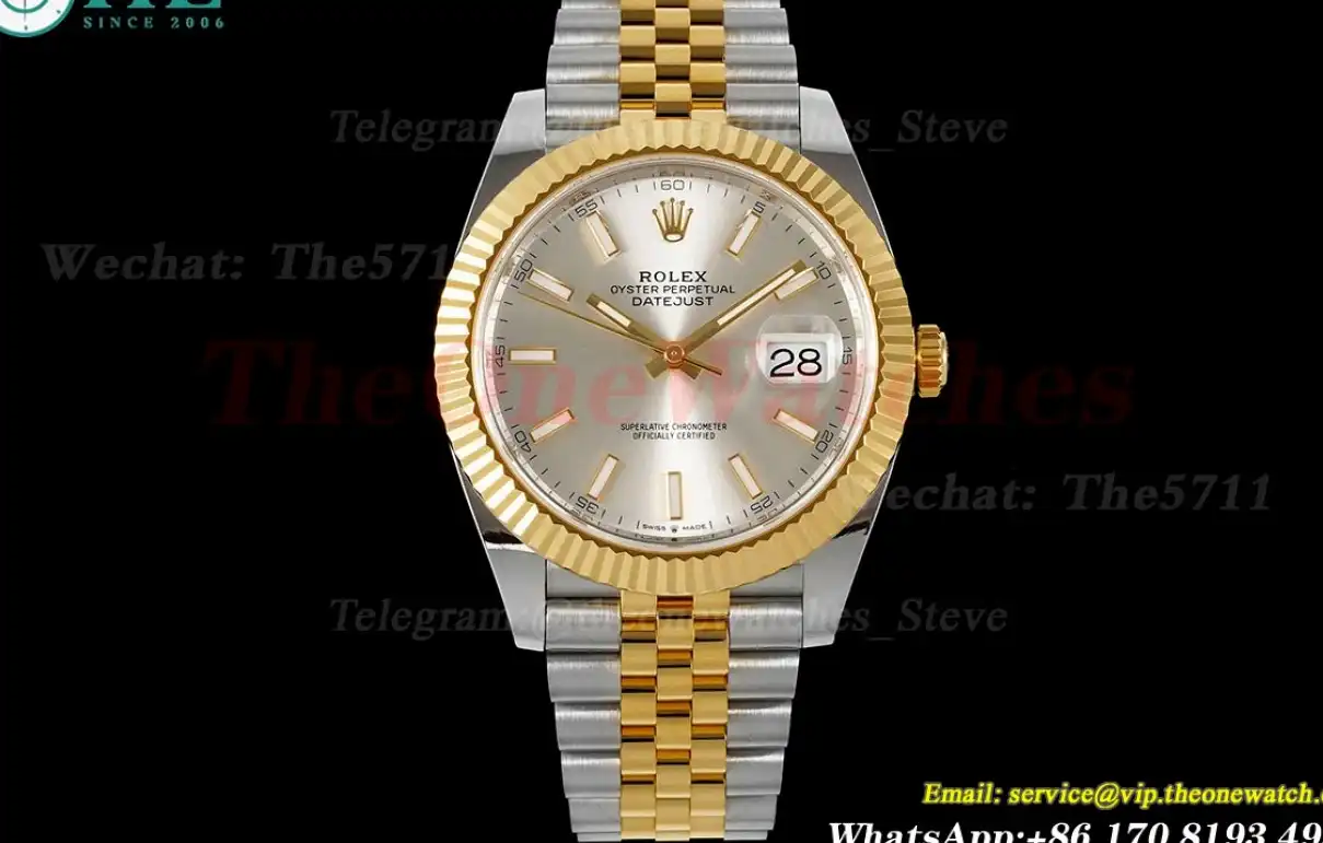 Datejust 41mm 126333 Jub YG SS Silver Dial ARF SH3235