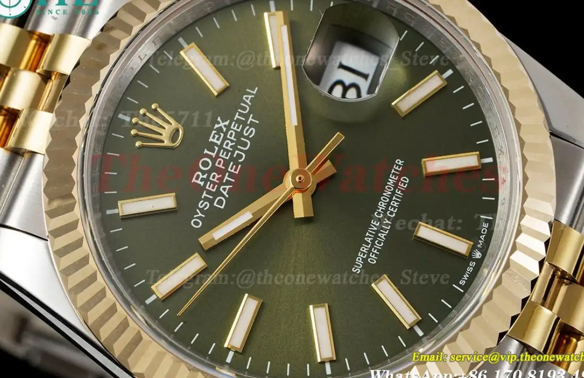 Datejust 126233 36MM Jub 904L Green Stk YG SS Wrapped GMF A2836