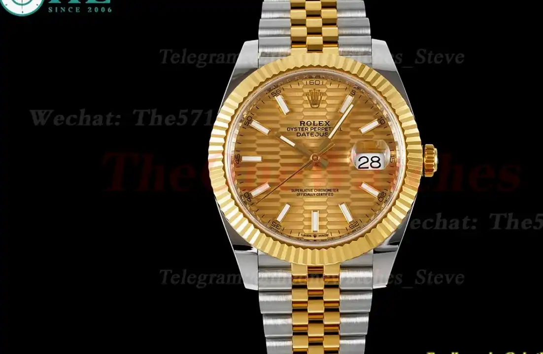 Datejust 41mm 126333 Jub YG SS Gold Textured Dial ARF SH3235