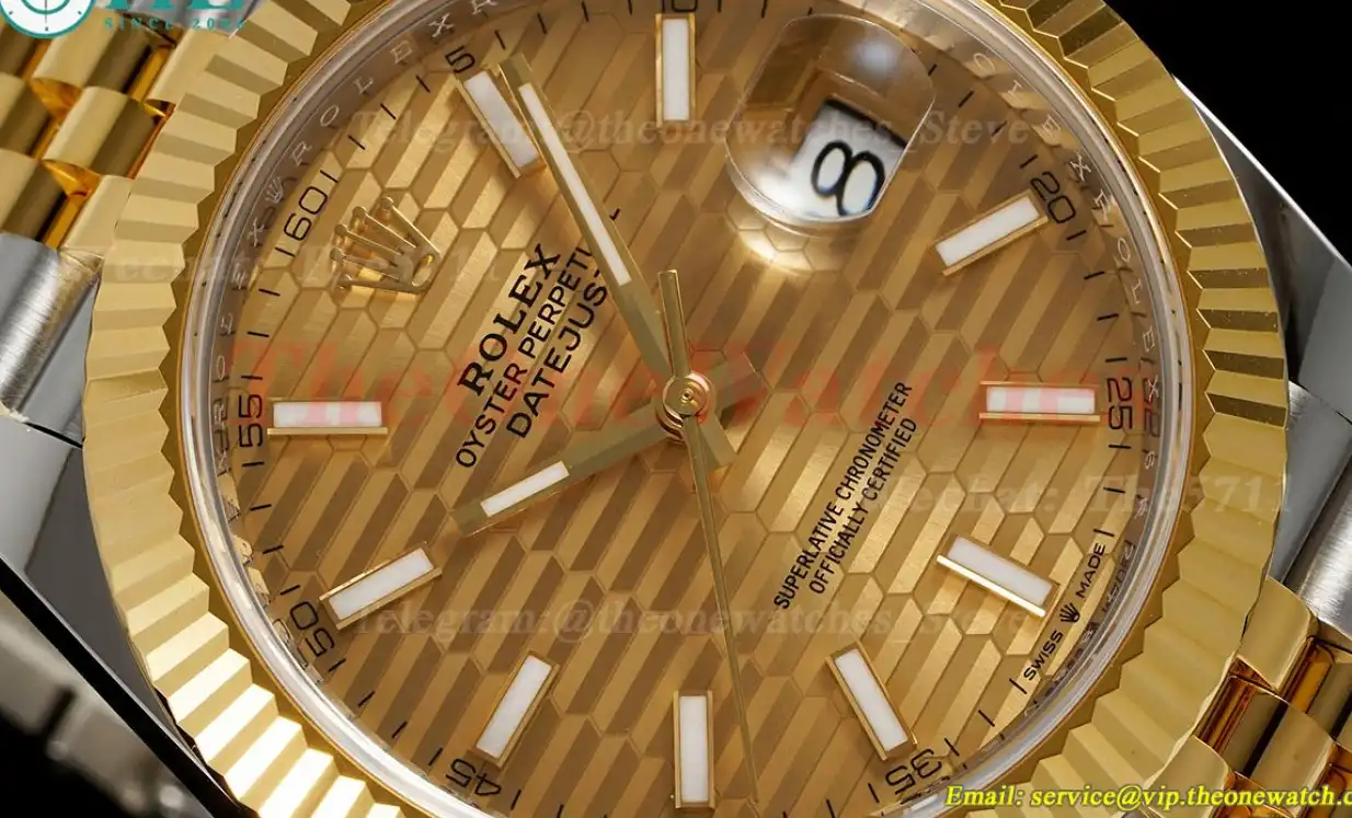 Datejust 41mm 126333 Jub YG SS Gold Textured Dial ARF SH3235