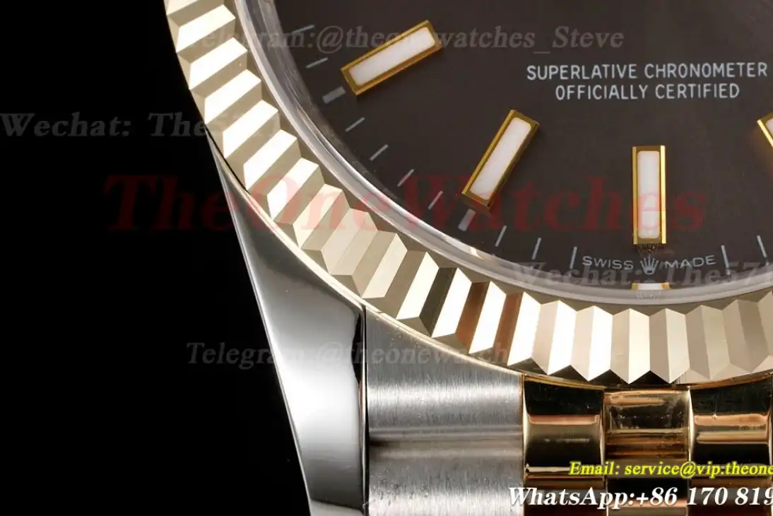 Datejust 126233 36MM Jub 904L Brown Stk YG SS Wrapped GMF A2836