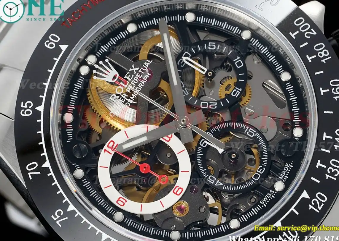 Daytona Rubens Barrichello Ed 40MM SS SS Skeleton Dial Sonic SA4130