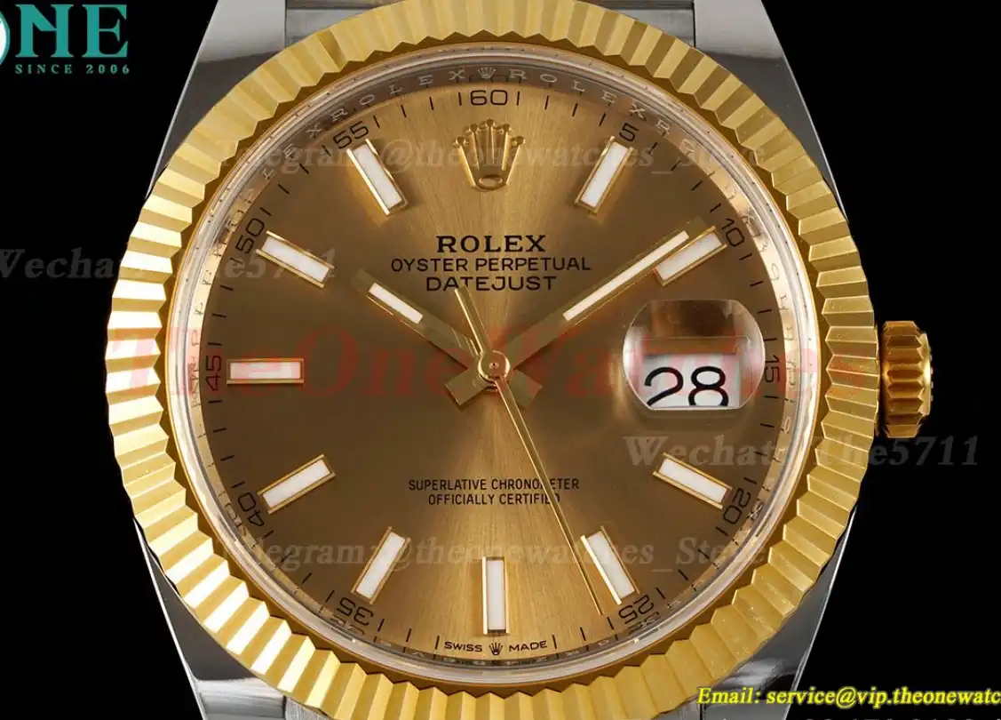 Datejust 41mm 126333 Jub YG SS Gold Dial ARF SH3235