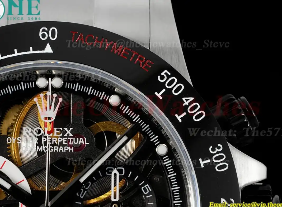 Daytona Rubens Barrichello Ed 40MM SS SS Skeleton Dial Sonic SA4130