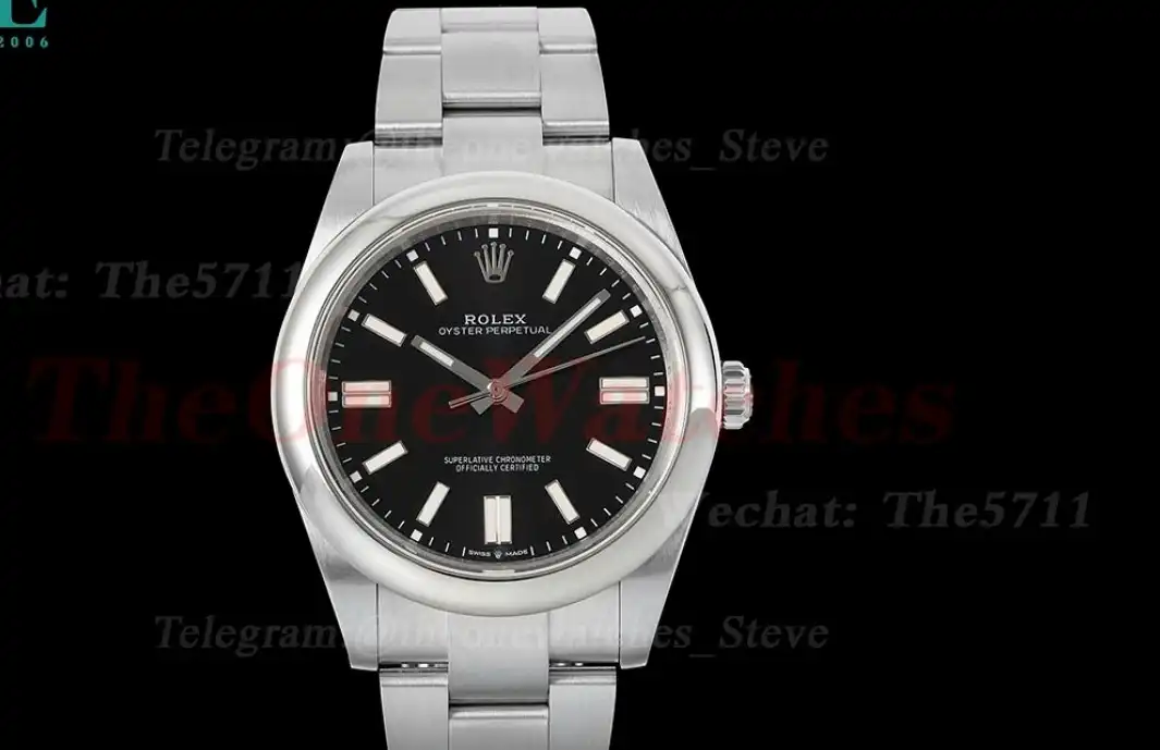 Oyster Perpetual 124300 41mm SS SS Black Dial DIWF A3230