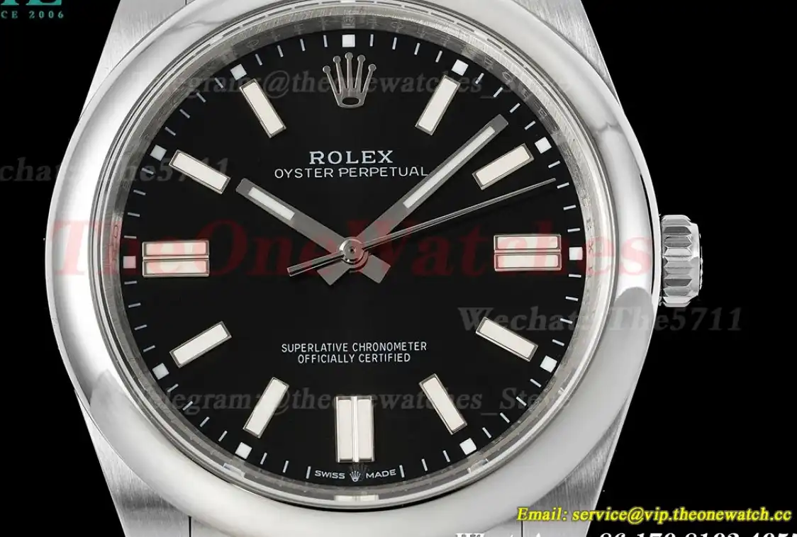 Oyster Perpetual 124300 41mm SS SS Black Dial DIWF A3230